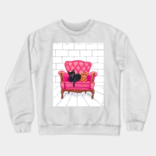 The Cats Favorite Pink Chair Crewneck Sweatshirt